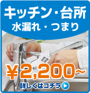 キッチン・台所の水漏れ・つまり